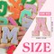 2.17 in Multicolor Self Adhesive Chenille Letter Patches 104 Pieces